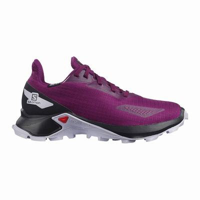 Gyerek Salomon ALPHACROSS BLAST CLIMASALOMON™ WATERPROOF Terepfutó Cipő SA2041358 Lila/Fekete